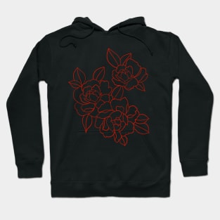 Peonies red Hoodie